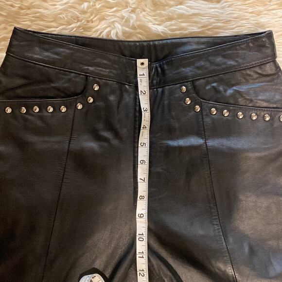 Maxima Wilson’s Leather Studded Leather Jacket & Bootcut Pants EUC Sz 10/M - Picture 14 of 16